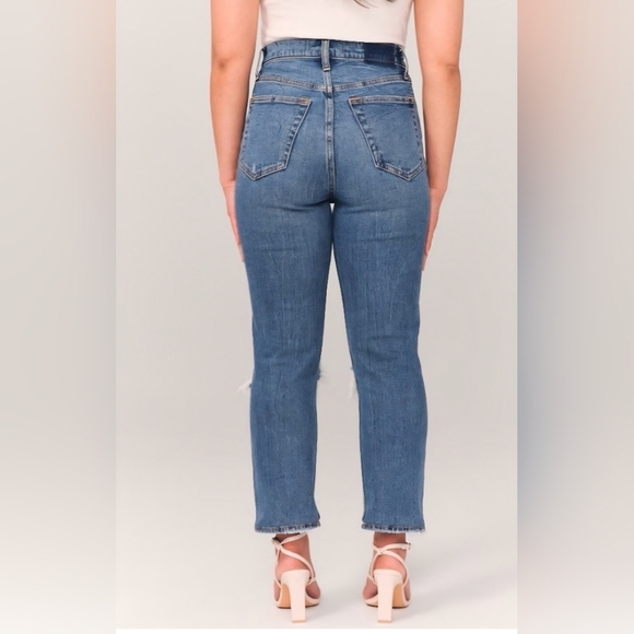 Abercrombie & Finch The Ankle Straight Ultra High Rise Jean - Size 30/10-NWOT💙 - Picture 2 of 5